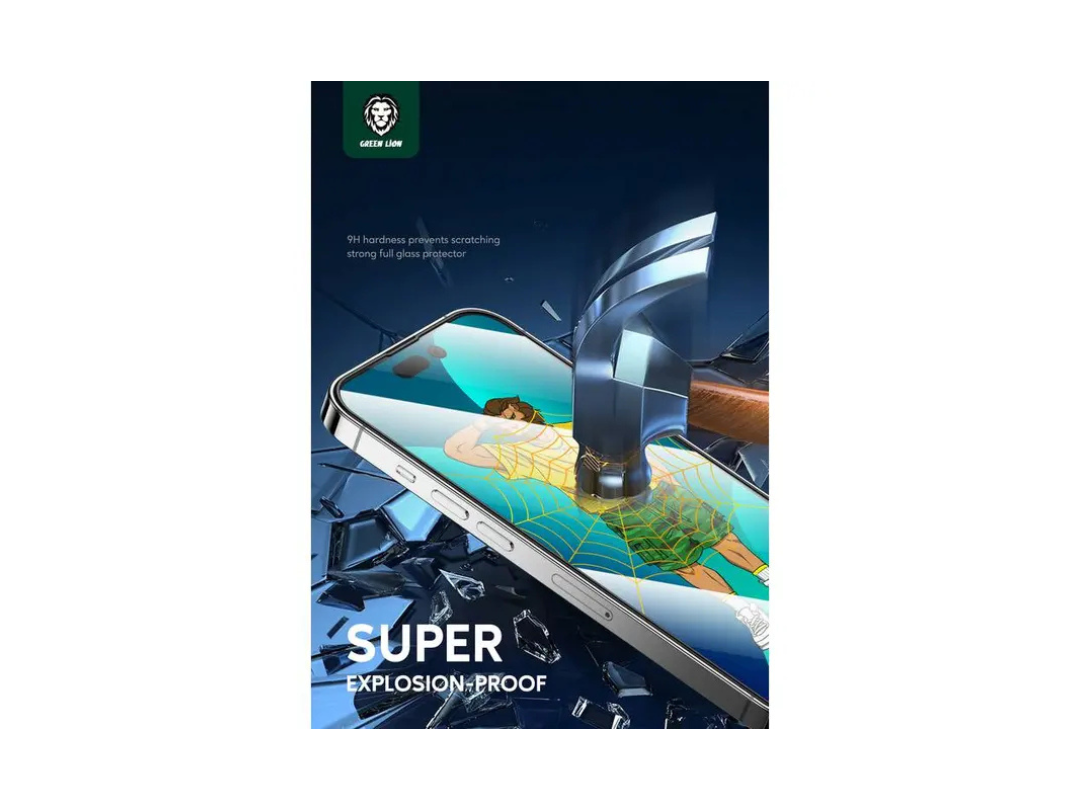 Buy Green Lion iPhone 14 Pro 3D Silicone HD Glass Screen Protector in Qatar Buy Green Lion iPhone 14 Pro 3D Silicone HD Glass Screen Protector in Qatar